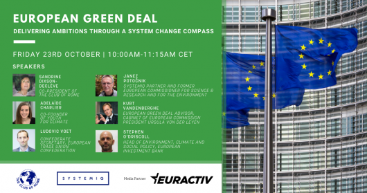 European Green Deal: delivering ambitions through a System Change Compass