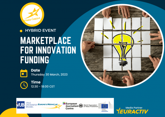 [POSTPONED] Media Partnership: #Media4Europe - Marketplace for Innovation Funding