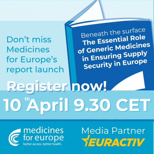 Media Partnership - Beneath the Surface: The Essential Role of Generic Medicines in Ensuring Supply  Security in Europe