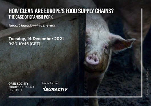 Media Partnership - How clean are Europe’s food supply chains? The case of Spanish pork